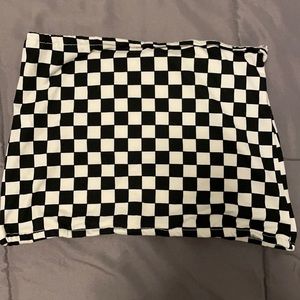 Checkered Tube Top